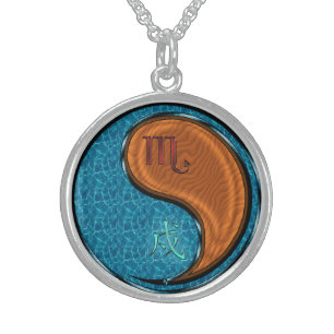 Scorpio & Wood Dog Sterling Silver Necklace