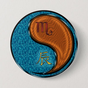 Scorpio & Wood Dragon Button