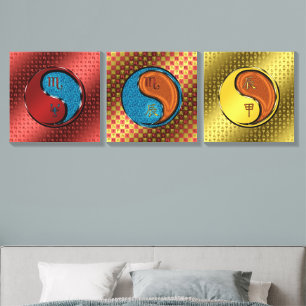 Scorpio & Wood Dragon Canvas Photo Tile