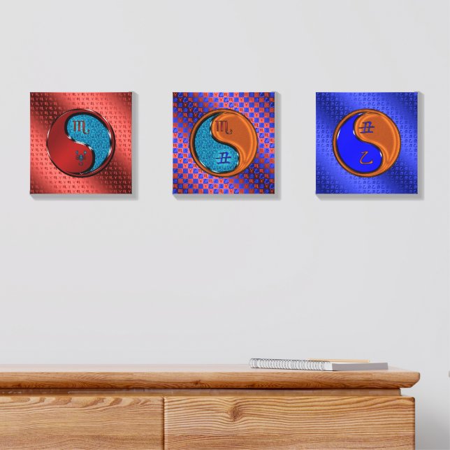 Scorpio & Wood Ox Canvas Photo Tile (Dresser)