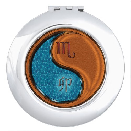 Scorpio & Wood Rabbit Compact Mirror