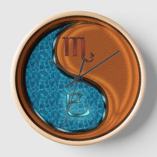 Scorpio & Wood Snake Clock