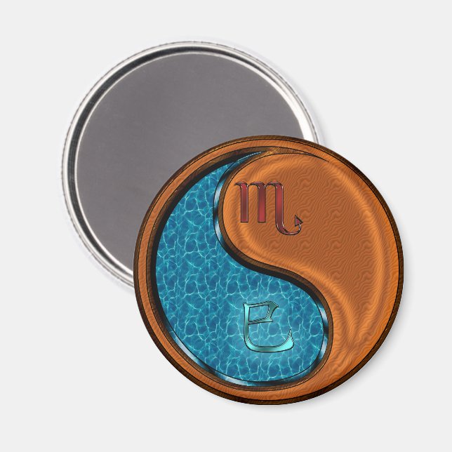 Scorpio & Wood Snake Magnet (Front/Back)