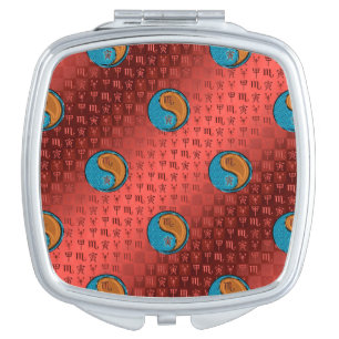 Scorpio & Wood Tiger Compact Mirror