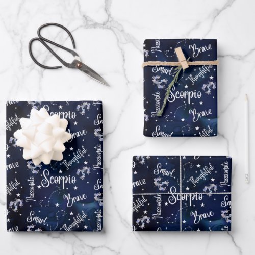 Scorpio Wrapping Paper Sheets 