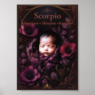 Scorpio Zodiac Art | Dreamy Astrology Collection Poster