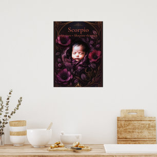 Scorpio Zodiac Art Dreamy Astrology Collection Poster