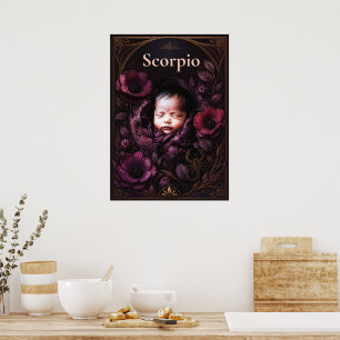 Scorpio Zodiac Art Dreamy Astrology Collection Poster