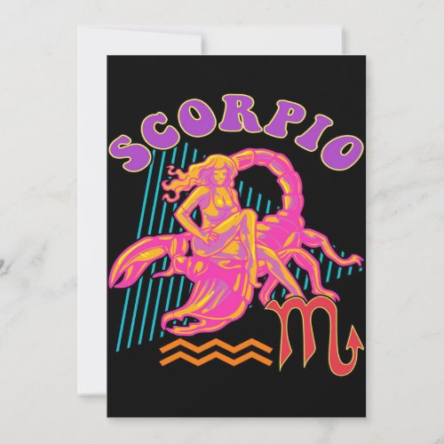 Scorpio Zodiac Art Lover Gift  Perfect Gift Idea Announcement