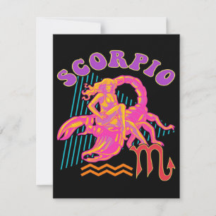 Scorpio Zodiac Art Owner Gift Cute, Funny Gift Invitation