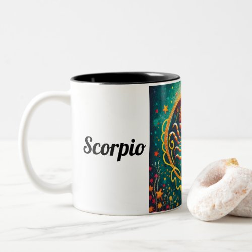 Scorpio _ Zodiac Art Two_Tone Coffee Mug