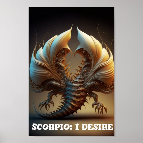 Scorpio Zodiac ArtWork Poster