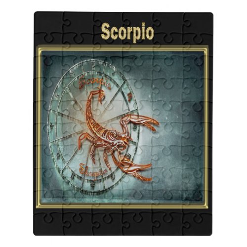 Scorpio Zodiac Astrology design Horoscope 2 Jigsaw Puzzle