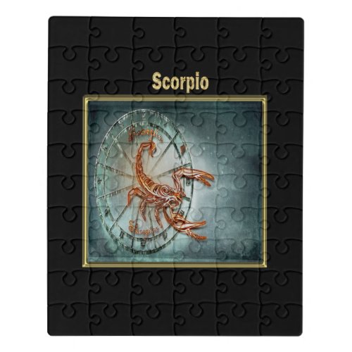 Scorpio Zodiac Astrology design Horoscope Jigsaw Puzzle