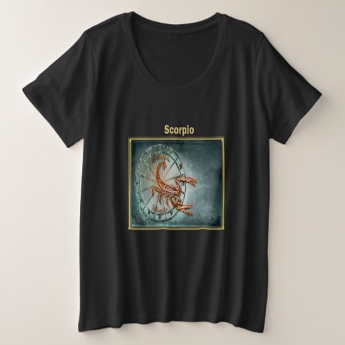 Scorpio Zodiac Astrology design Horoscope Plus Size T_Shirt