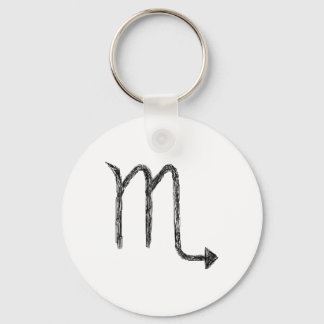 Scorpio. Zodiac Astrology Sign. Keychain