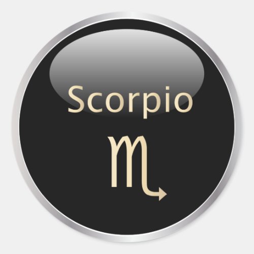 Scorpio zodiac astrology  star sign stickers