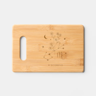Scorpio Zodiac Bamboo  Engraved Cutting Board