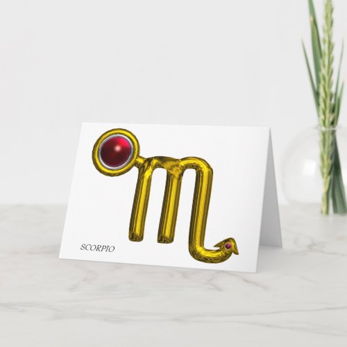 SCORPIO Zodiac Birthday Card