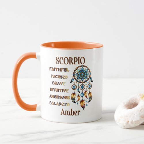 Scorpio Zodiac Birthstone Mug