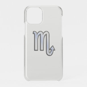 Scorpio Zodiac chrome like Sign black snake skin iPhone 11 Pro Case