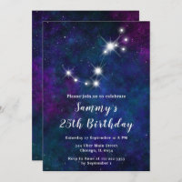 Scorpio Zodiac Constellation Birthday Party