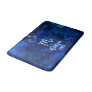Scorpio Zodiac Constellation Blue Galaxy Monogram Bath Mat