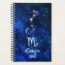 Scorpio Zodiac Constellation Blue Galaxy Monogram Planner