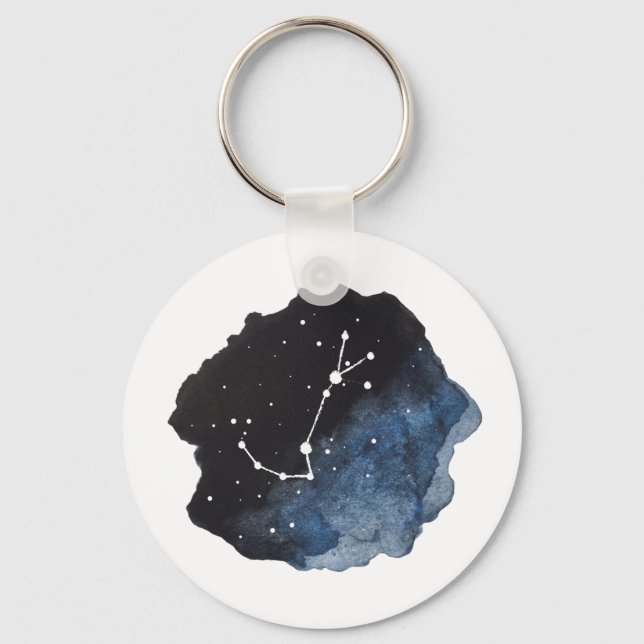 scorpio Zodiac constellation sign keychain (Front)