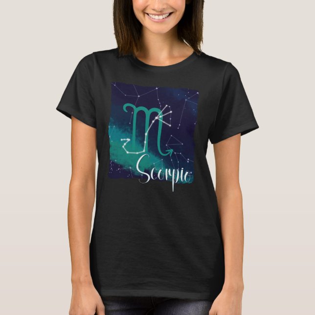 Scorpio Zodiac Constellation T-Shirt (Front)