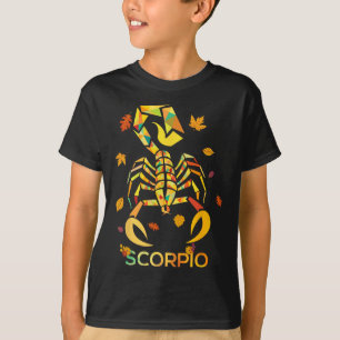 Scorpio Zodiac Fall Scorpion Birthday T-Shirt