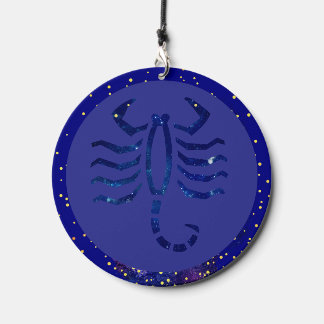  Scorpio  zodiac  -galaxy background Wind Chime