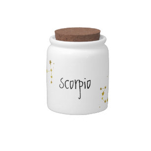 Scorpio Zodiac Gift Candy Jar
