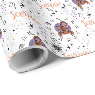 Scorpio Zodiac Gift Wrapping Paper