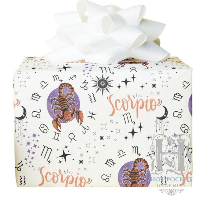 Scorpio Zodiac Gift Wrapping Paper (Creator Uploaded)