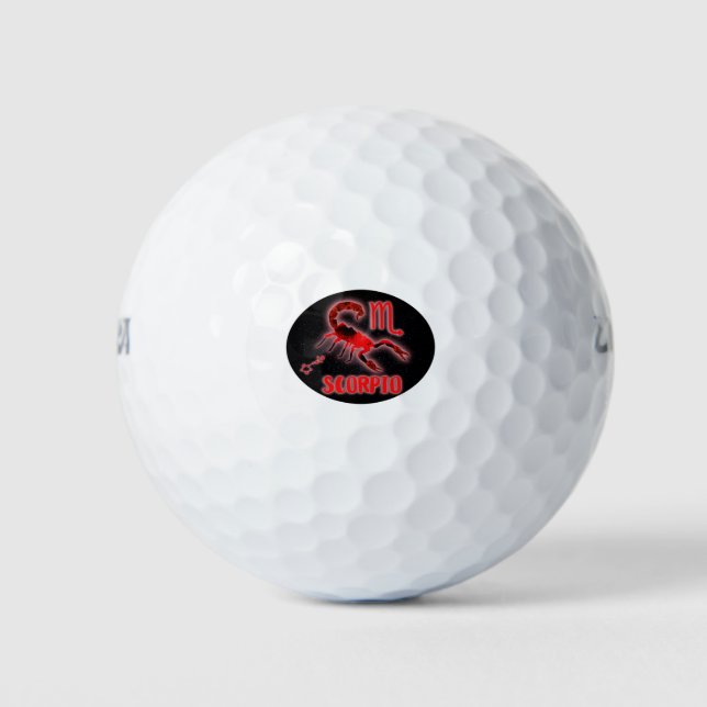 scorpio Zodiac Golf Balls (Front)