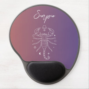 Scorpio zodiac horoscope star sign gradient gel mouse pad
