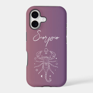 Scorpio zodiac horoscope star sign gradient iPhone 17 case