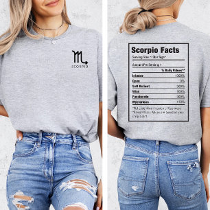SCORPIO Zodiac Horoscope Star Sign Symbol T-Shirt