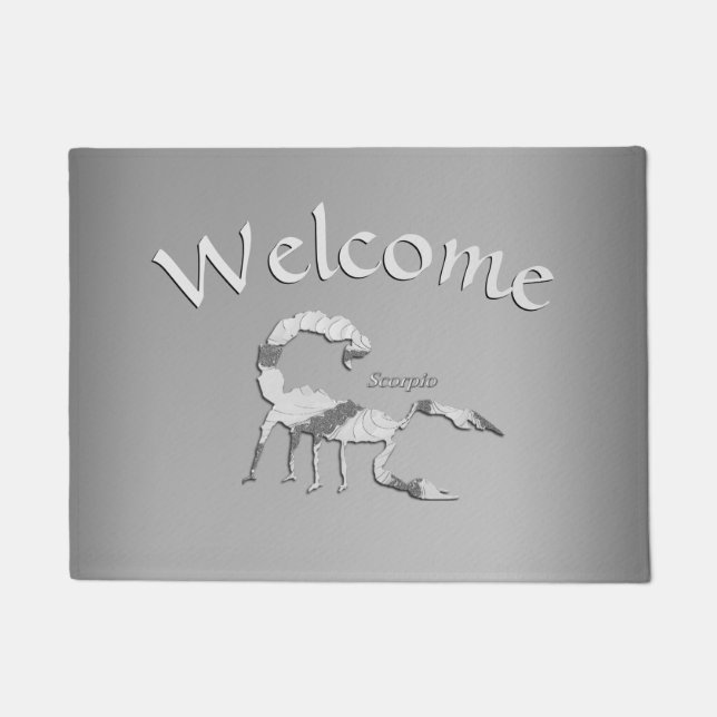 Scorpio Zodiac Horoscope Welcome Doormat (Front)