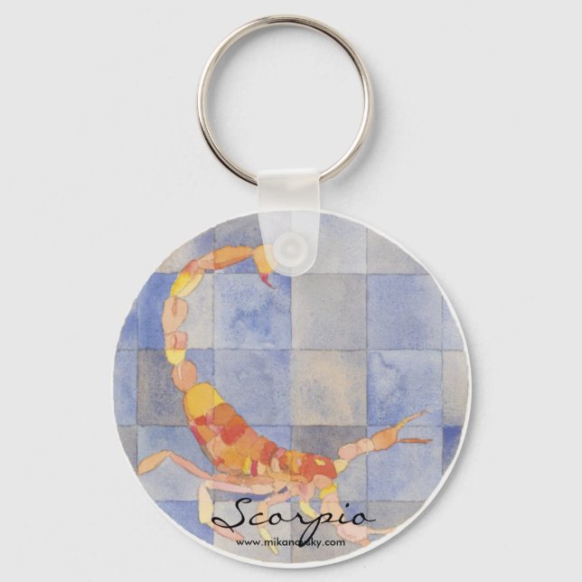 Scorpio Zodiac Keychain (Front)