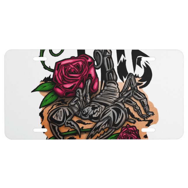 Scorpio - Zodiac License Plate (Front)