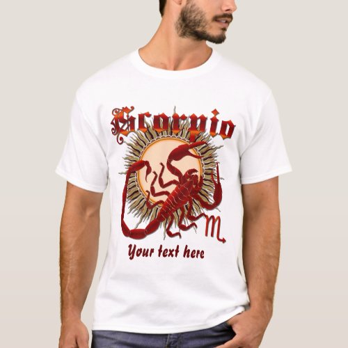 Scorpio_Zodiac Men All Styles Light Design_1 T_Shirt