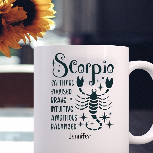 Scorpio Zodiac Personalized Traits Horoscope  Coffee Mug (Creator Uploaded)