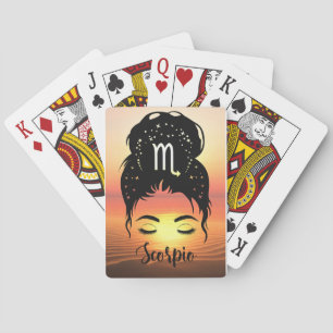 Scorpio Zodiac Poker Cards