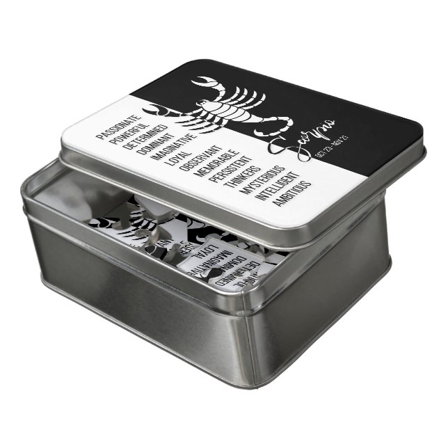 Scorpio Zodiac Sign, Acrylic Puzzle (Lid Open)