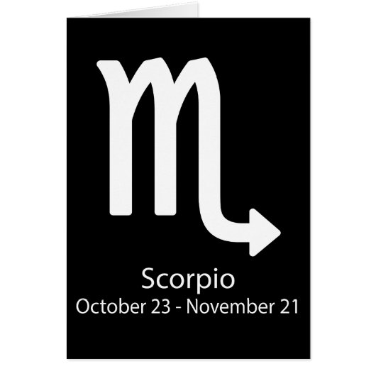 Scorpio Zodiac sign Astrology (Front)