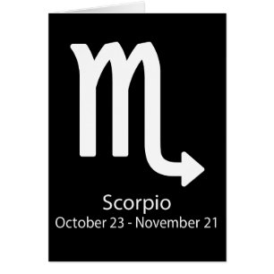 Scorpio Zodiac sign Astrology Cards