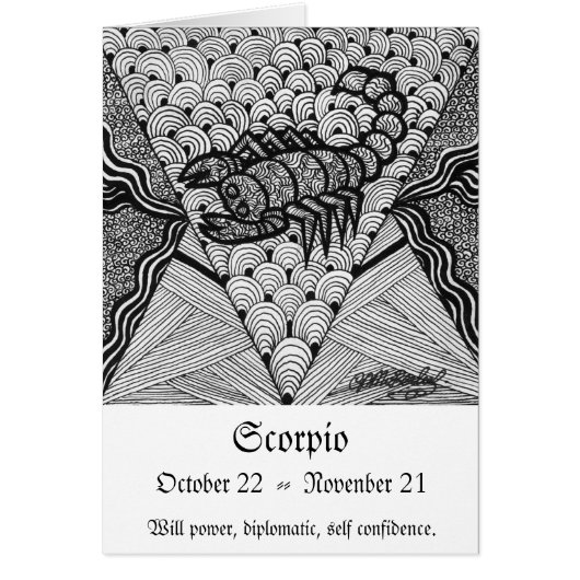 Scorpio (Zodiac sign) Cards (Front)