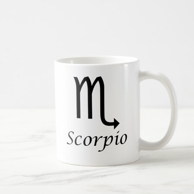 ‘Scorpio’ Zodiac Sign Coffee Mug (Right)